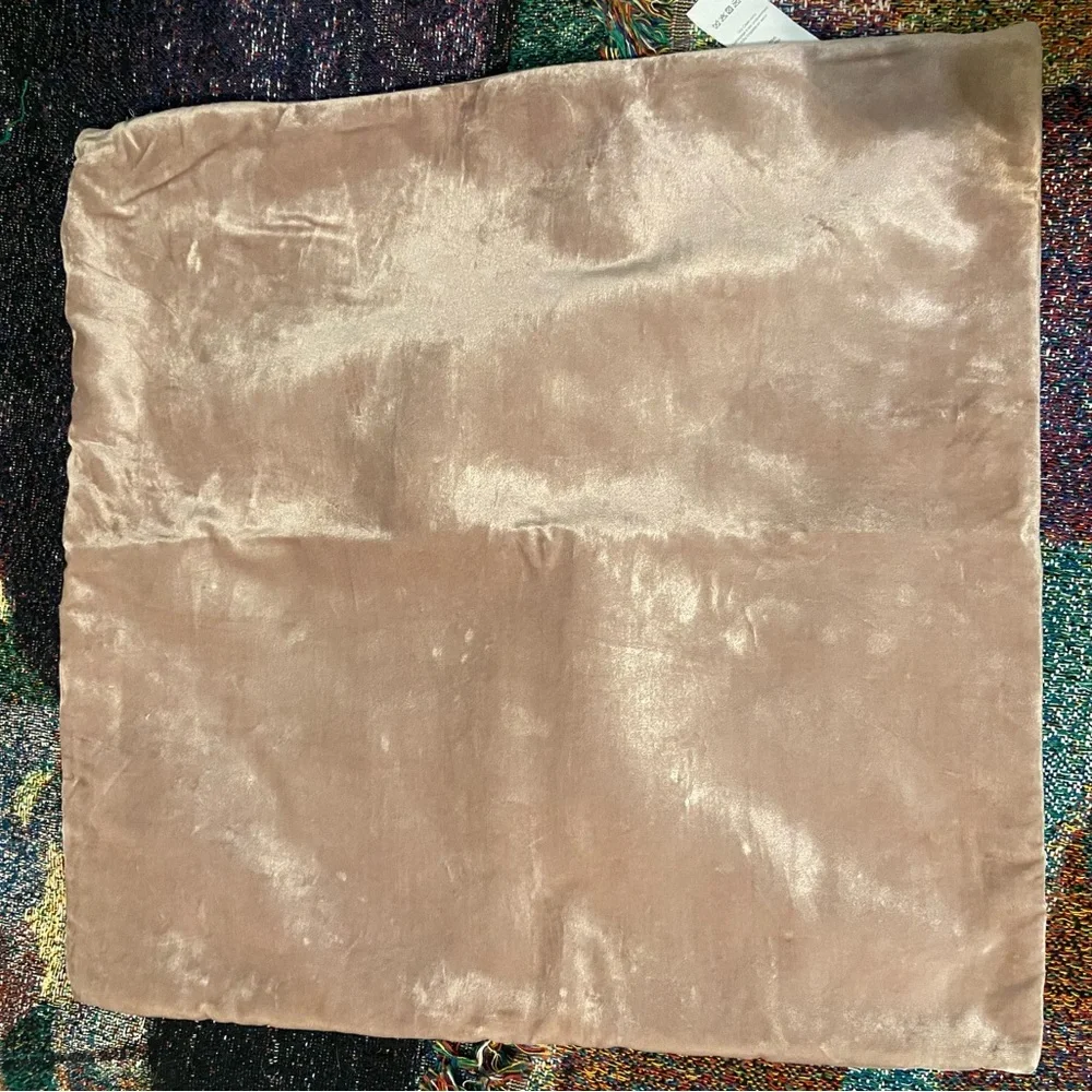 West Elm 20x20” Lush Velvet Light Pink Throw Pillow COVER